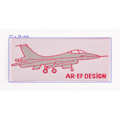 Straaljager Embleem AR - EF Design Applicatie FK - RETRO - 009