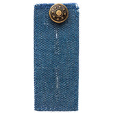 Extensor de tela vaquera azul con botón decorativo de latón con estrellas, para pantalones. PRYM-417612 4002274176128