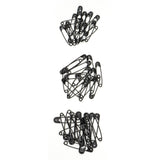 Veiligheidsspelden zwart voordeel set | 25 30 38 mm | 48 stuks Veiligheidsspelden VEILIGHEIDSSPELDEN - ZWART - ASSORT - 48ST