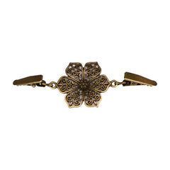 Vestsluiting bronze bloem met klemmen Vestsluiting BLOEM - BRONS