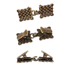 Vestsluiting | Keltische Knoop | brons | met haak en oog Vestsluiting KLETISCHE - KNOOP - BRONS