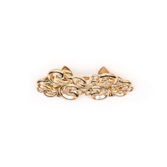 Vestsluiting - Vestclip goud klassiek met haak en oog 66x28mm Vestsluiting VESTCLIPS - KLASIEK - GOUD 8802946007141