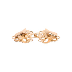 Vestsluiting - Vestclip goud klassiek met haak en oog 66x28mm Vestsluiting VESTCLIPS - KLASIEK - GOUD 8802946007141