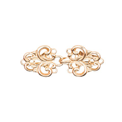 Vestsluiting - Vestclip goud klassiek met haak en oog 66x28mm Vestsluiting VESTCLIPS - KLASIEK - GOUD 8802946007141