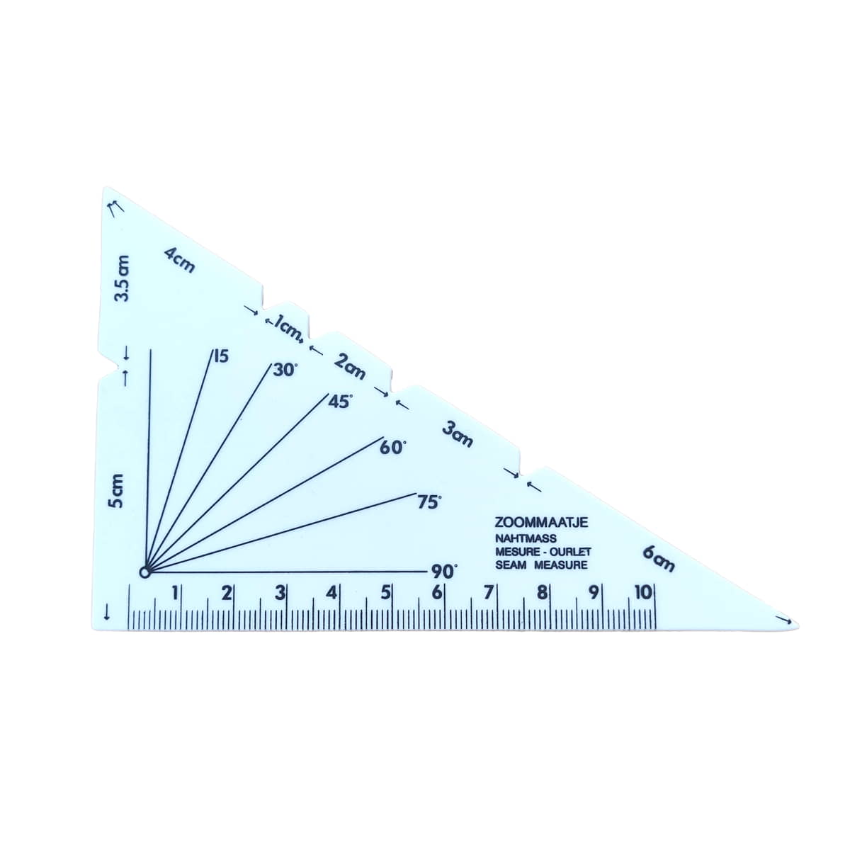 Zoommaat liniaal | driehoek Liniaal ZOOMMAAT3HOEK