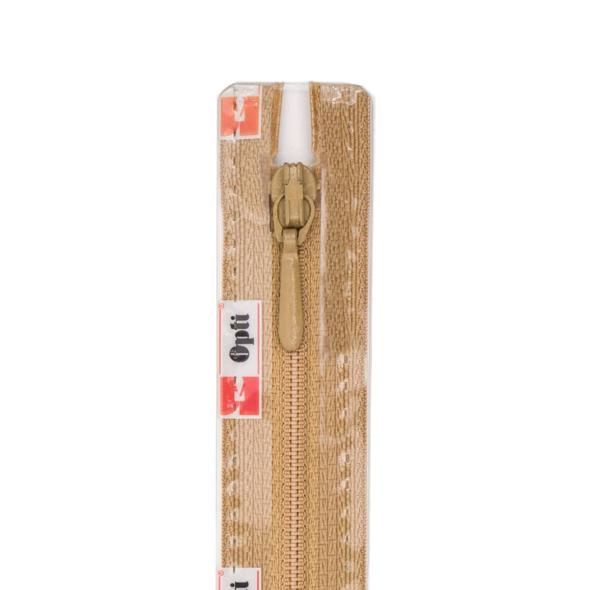 Rits 25 cm | Opti S40 spiraal | druppeltrekker | 916 karamel Rits OPTI - 4800 - S40 - 25 - 916 - KARAMEL