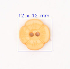 Abrikoos Bloem Knoop 12x12mm Knopen KNP00101