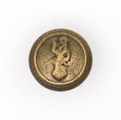 Antieke Metalen Knoop met Hert Reliëf - 15 mm Knopen KNP00188