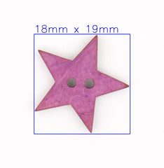 Artistieke Paarse Ster Knoop Knopen KNP00026