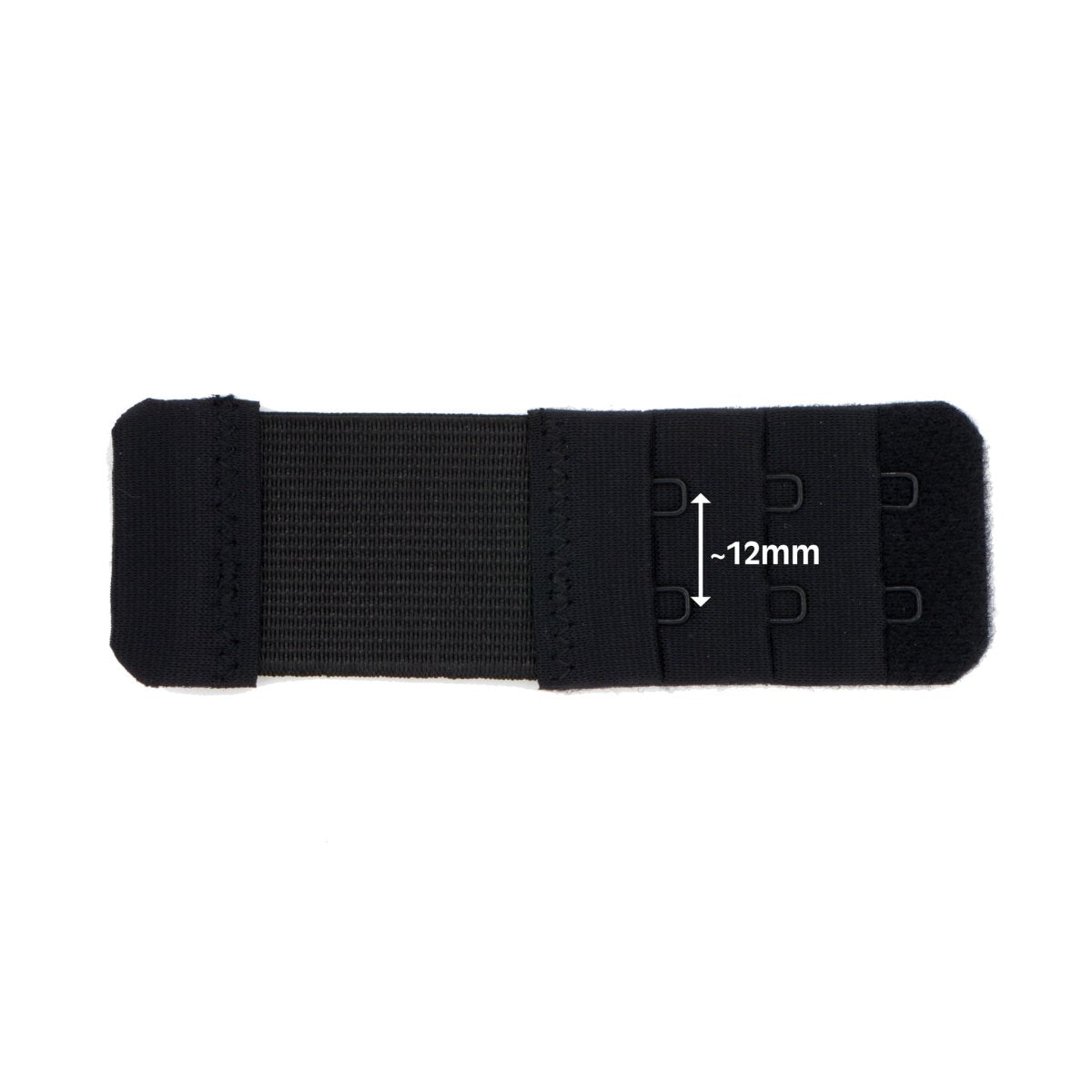 BH verlengstuk 2 haakjes 32mm zwart BH verlenger BHV00002 4040881826753 - Fourniturenkraam.nl