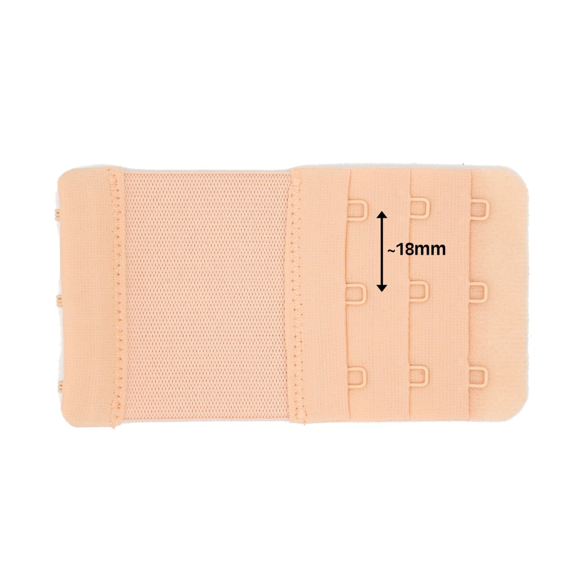 BH verlengstuk 3 haakjes 55mm beige BH verlenger BHV00011 4040881826807 - Fourniturenkraam.nl