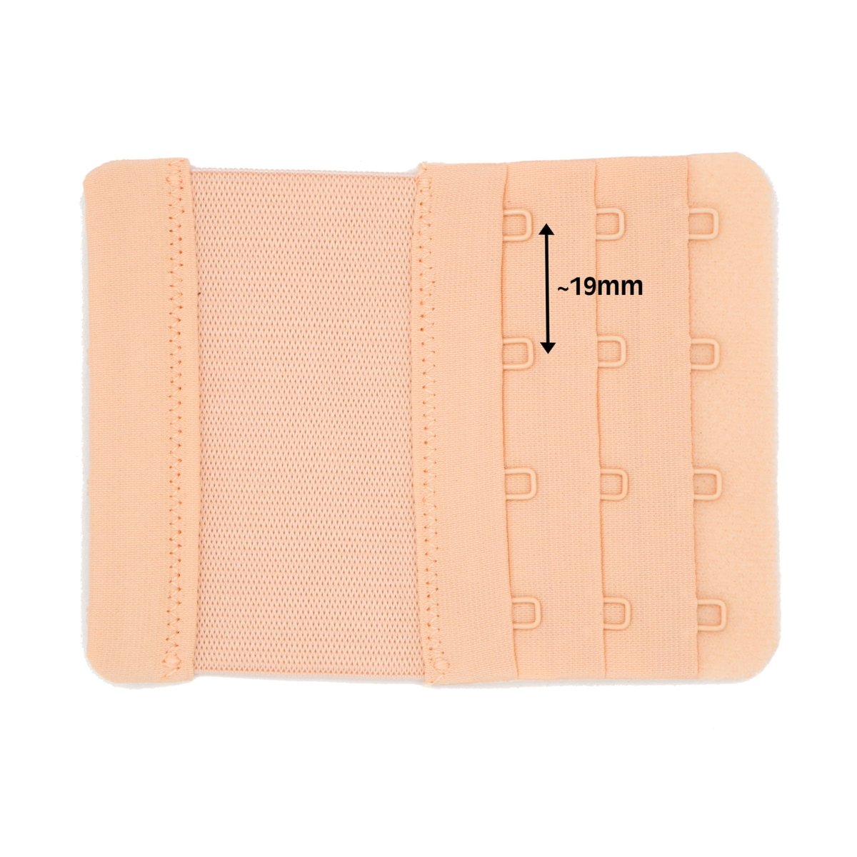BH verlengstuk 4 haakjes 76mm beige BH verlenger BHV00015 4040881826838 - Fourniturenkraam.nl
