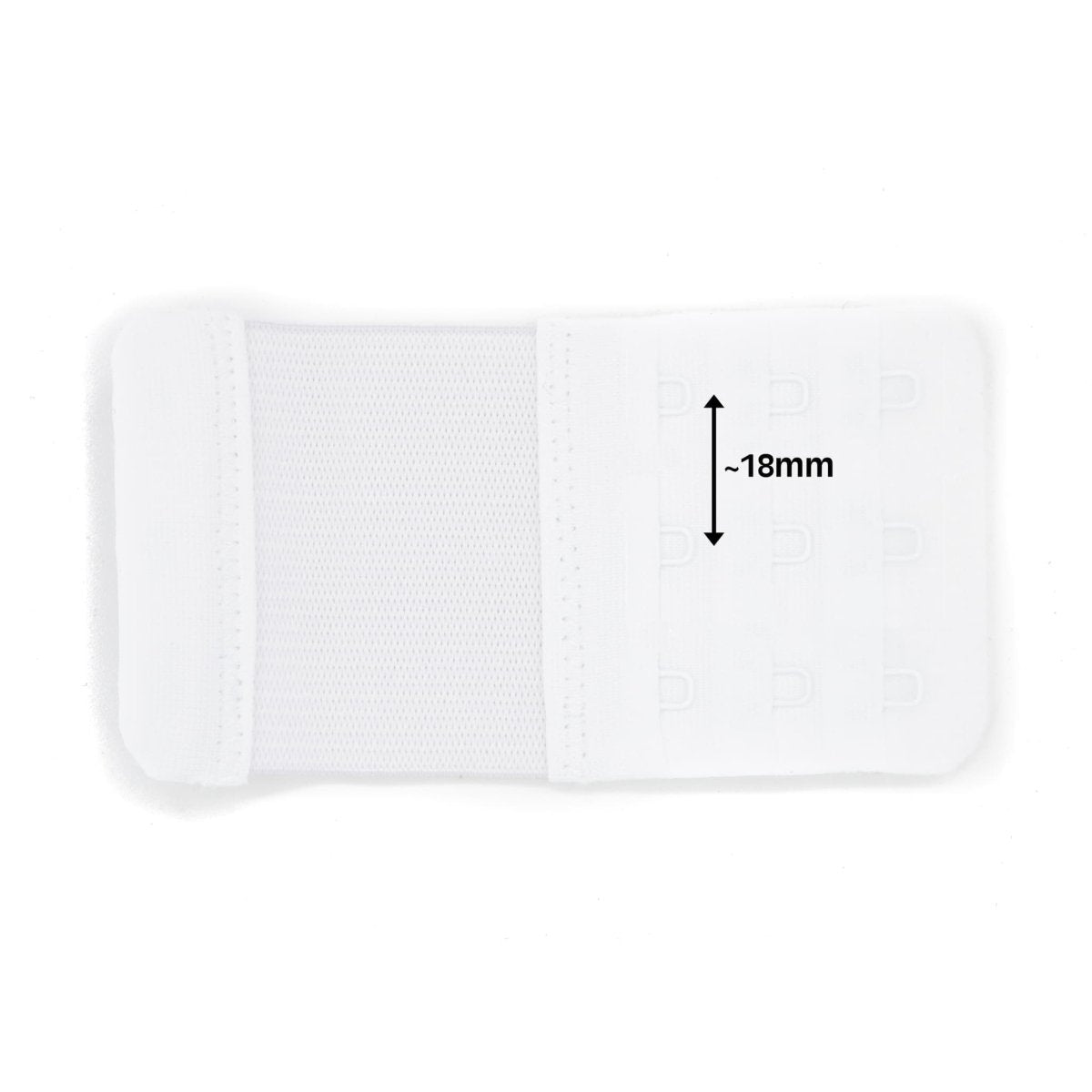 BH verlengstuk met 3 haakjes 55mm wit BH verlenger BHV00009 4040881826821 - Fourniturenkraam.nl