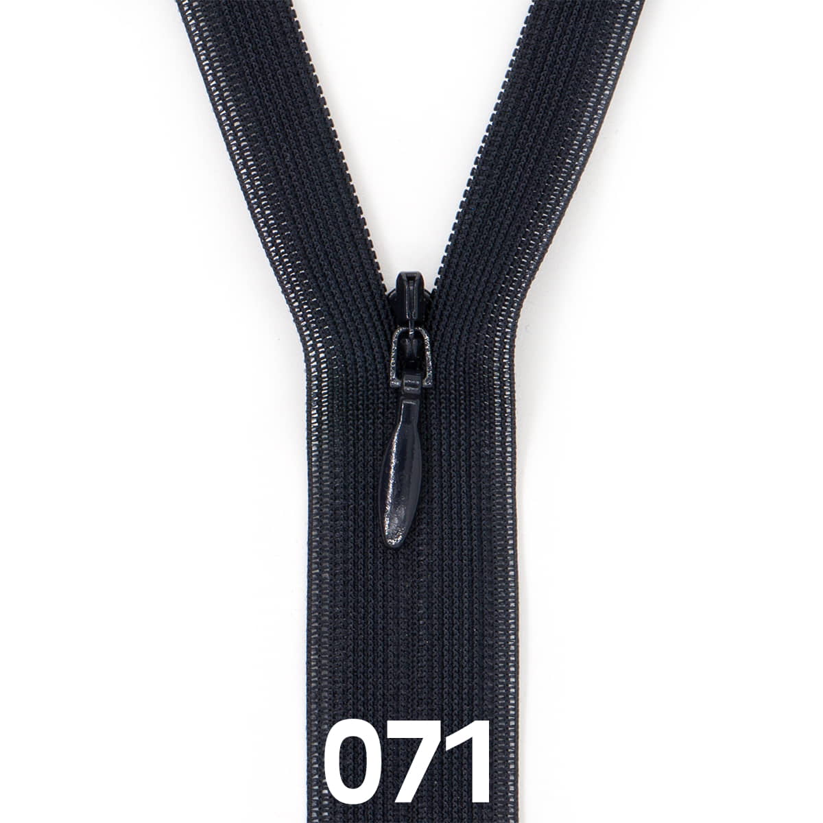 Blinde Rits 60 cm - 071 extra donker blauw Rits BLINDE - RITS - 60 - 071