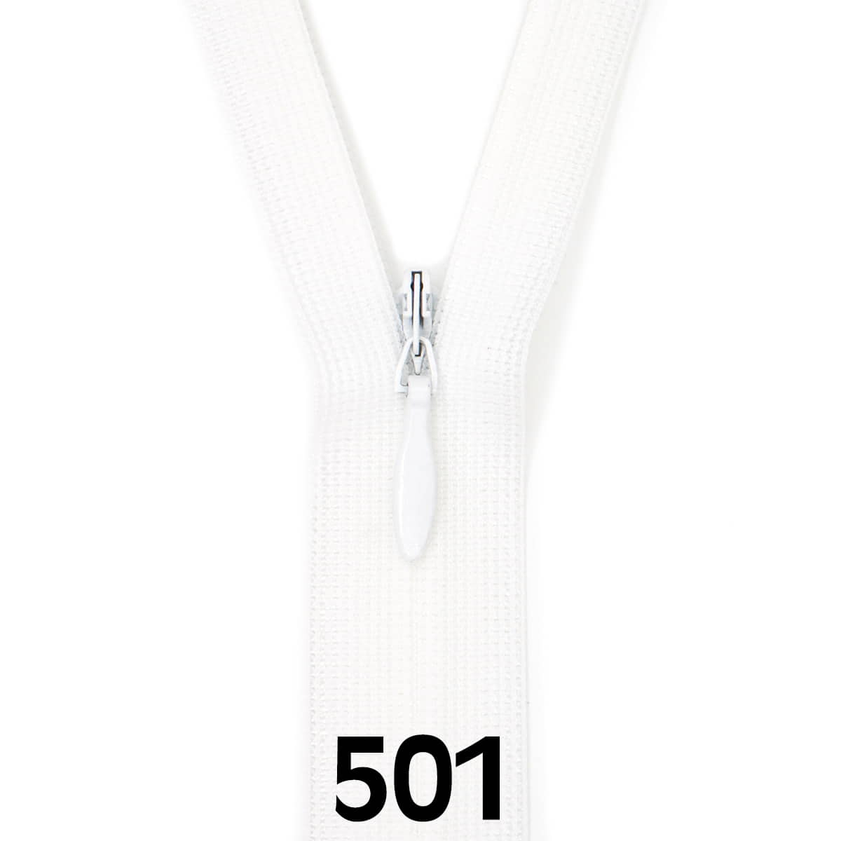 Blinde Rits 60 cm - 501 wit Rits BLINDE - RITS - 60 - 501