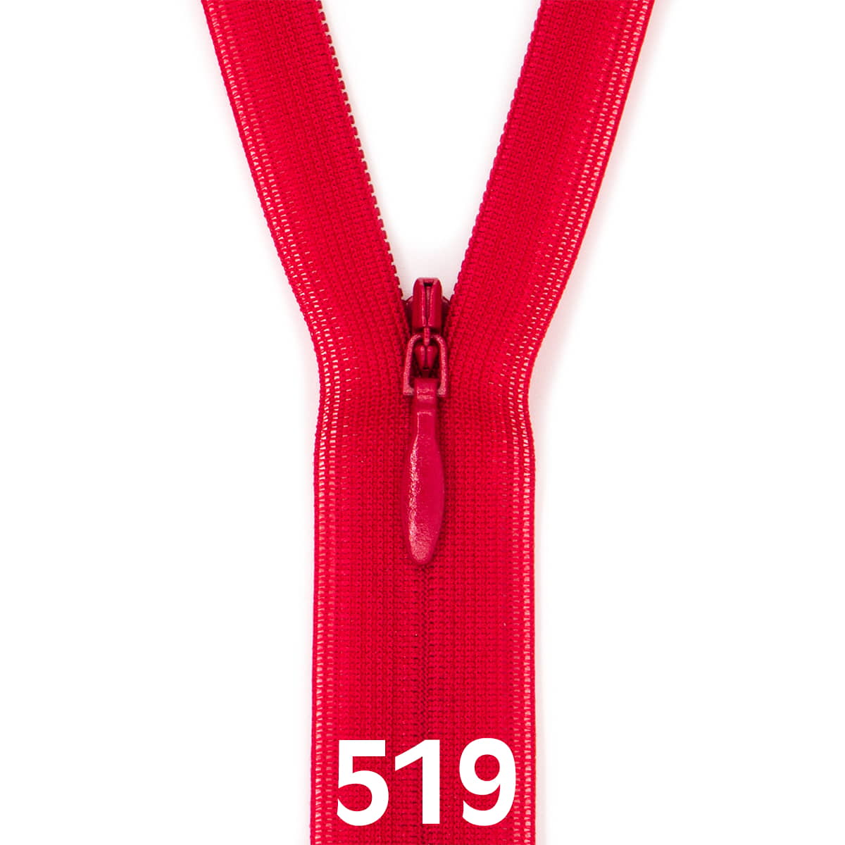 Blinde Rits 60 cm - 519 rood Rits BLINDE - RITS - 60 - 519