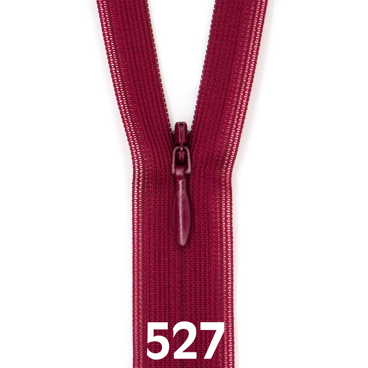 Blinde Rits 60 cm - 527 bordeaux rood Rits BLINDE - RITS - 60 - 527