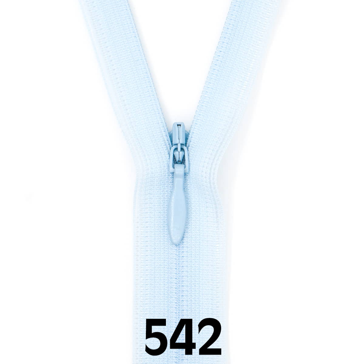 Blinde Rits 60 cm - 542 licht blauw Rits BLINDE - RITS - 60 - 542