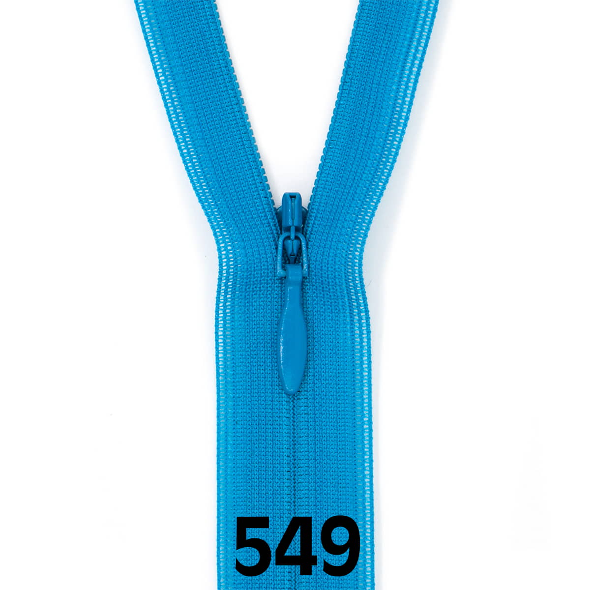 Blinde Rits 60 cm - 549 turquoise Rits BLINDE - RITS - 60 - 549