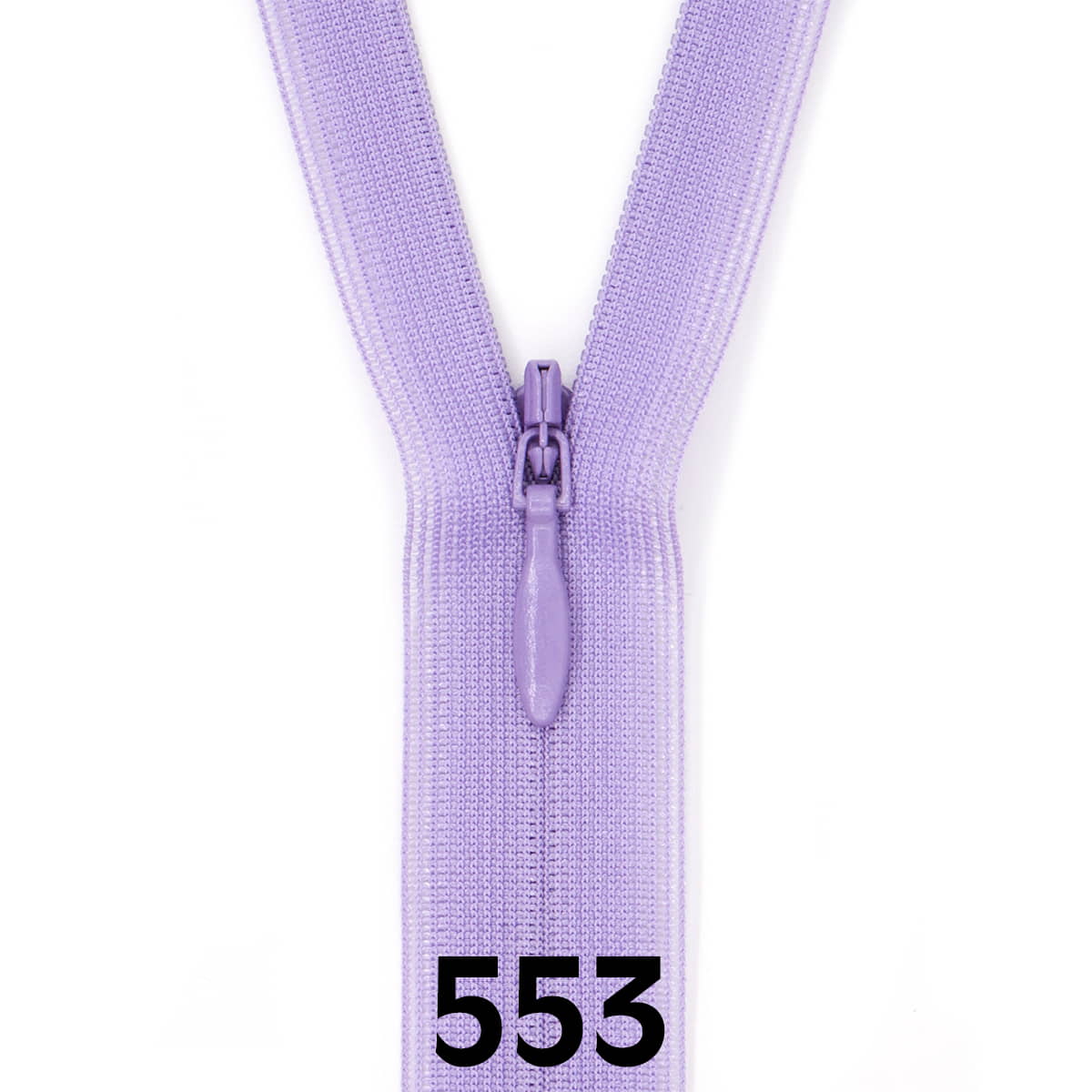 Blinde Rits 60 cm - 553 licht paars Rits BLINDE - RITS - 60 - 553