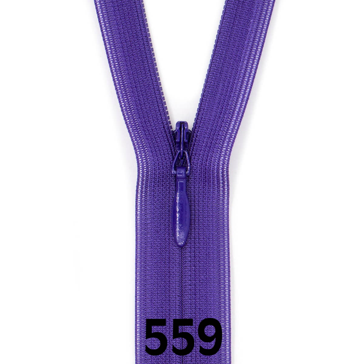 Blinde Rits 60 cm - 559 paars Rits BLINDE - RITS - 60 - 559