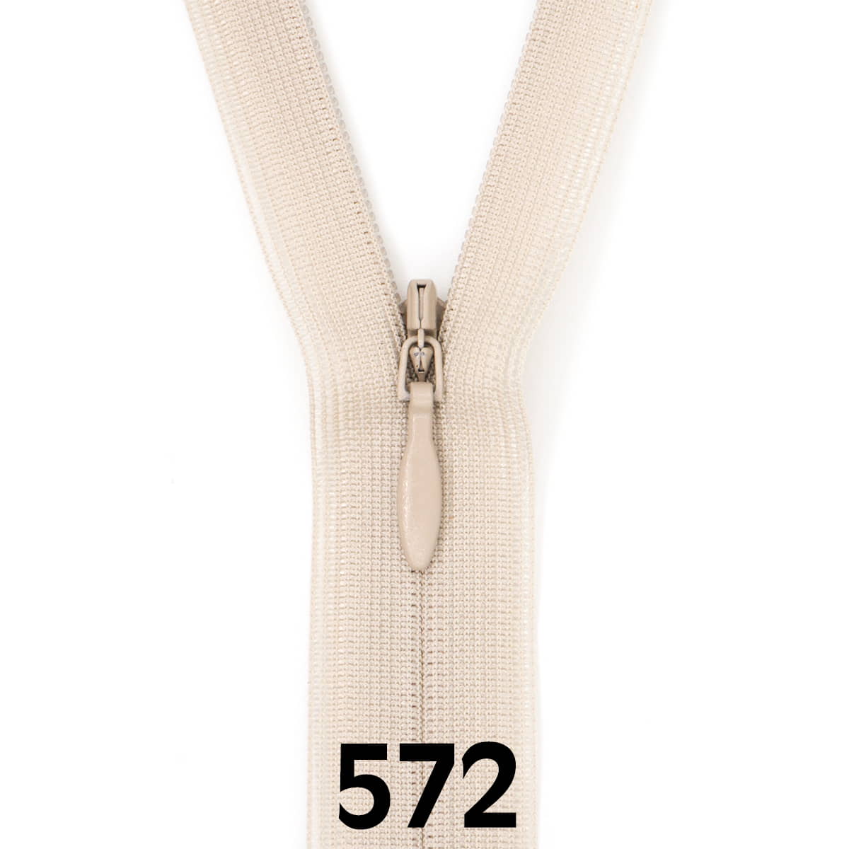 Blinde Rits 60 cm - 572 beige Rits BLINDE - RITS - 60 - 572