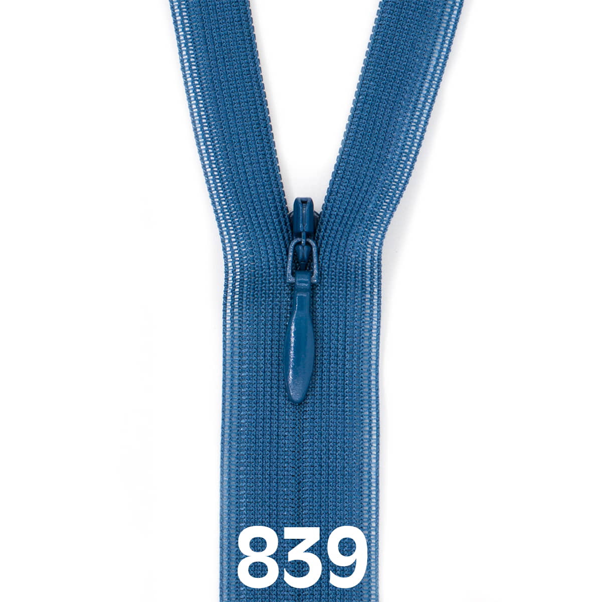 Blinde Rits 60 cm - 839 jeans blauw Rits BLINDE - RITS - 60 - 839