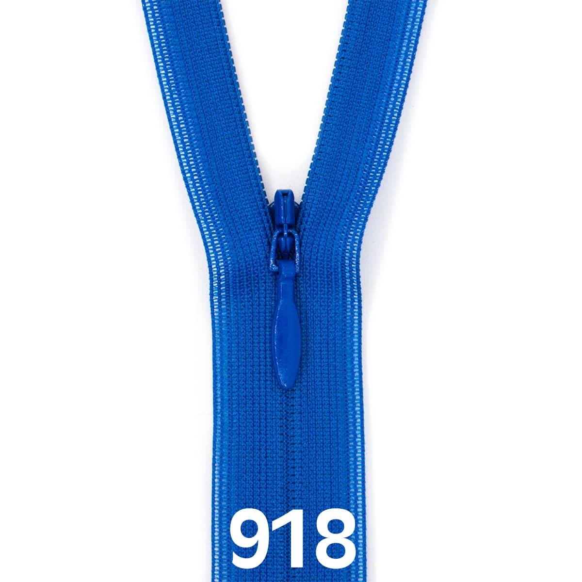 Blinde Rits 60 cm - 918 kobalt blauw Rits BLINDE - RITS - 60 - 918