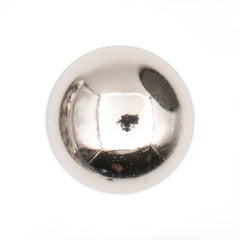 Bolvormige Metalen Spiegelknoop met Voetbaldesign 22x22 mm Knopen KNP00143