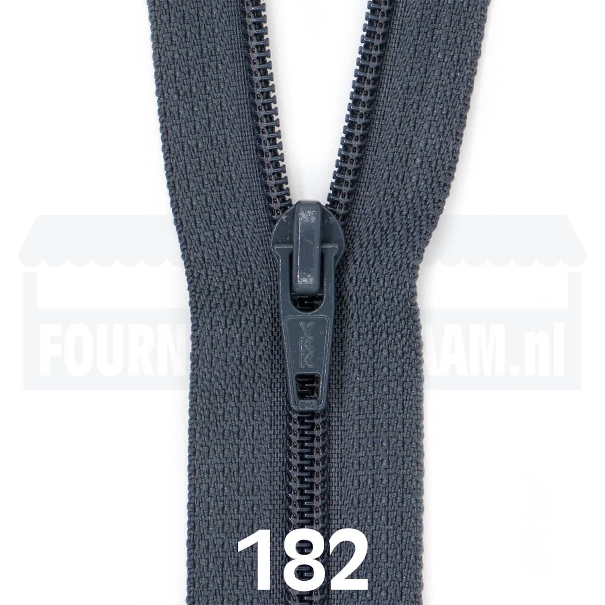 Broekrits | nylon spiraal | 18 cm | YKK | 182 donker grijs Rits RITS - BROEK - SPIRAAL - 4.5 - 18CM - 182 - DGRIJS