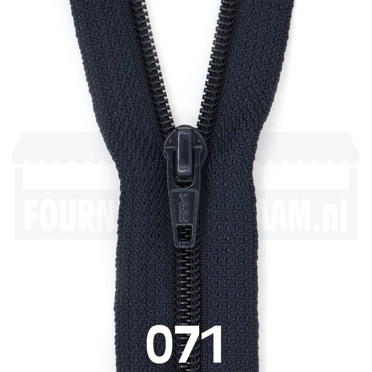 Broekrits | nylon spiraal | 20 cm | YKK | 071 extra donkerblauw Rits RITS - BROEK - SPIRAAL - 4.5 - 20CM - 071 - EXTRA - DONKERBLAUW
