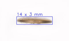 Bronzen Metalen Jeans Knoop - 14 mm met JEANS Reliëf Knopen KNP00222