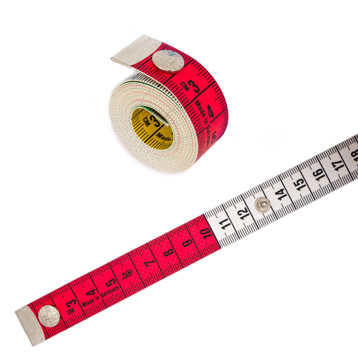 Centimeter Hoechstmass 150cm met drukknoop Centimeter CENTIMETER - DRUKKNOOP - 150