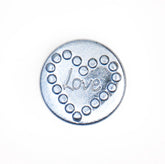 Charmante Metalen 'Love' Knoop 15x15 mm Knopen KNP00142
