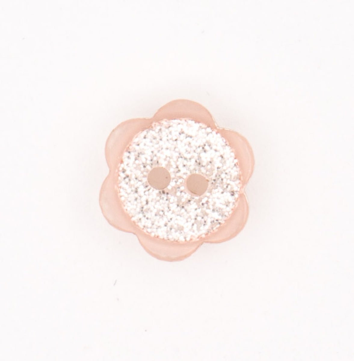 Chique Beige Bloemvormige Knoop met Glinstering Knopen KNP00033