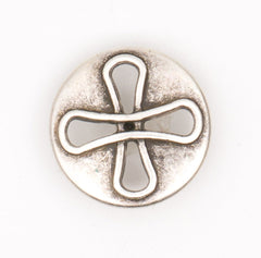 Creatieve metalen knoop met gesp ontwerp 22x22 mm Knopen KNP00145