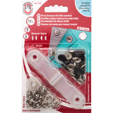 Schwarze 11mm Roland Jersey Druckknöpfe im Blister, 15 Stk., Koh-i-Noor, KIN-11-ROLAND-ZWART-1959, 8590265118555