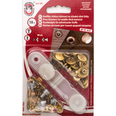 Corchetes de latón Koh-i-Noor, 14mm, 10 piezas en blíster, incluye herramienta. KIN-13-WUK-MESSING 8590265004728