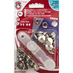 Drukknopen set | 15 mm | Auto Moto | zilver | 10 stuks Drukknopen KIN - 15 - AUTO - MOTO - ZILVER 8590265102134