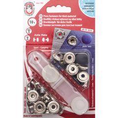 Drukknopen set | 15 mm | Sport - Camping | donker blauw | 10 stuks Drukknopen KIN - 15 - AUTO - MOTO - DBLAUW - 1940 8590265065774