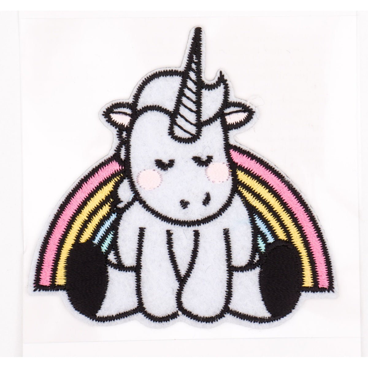 Eenhoorn met Regenboogvleugels Strijkapplicatie Applicatie HKM - 35623