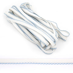 Elastiek lingerie 8 mm - 10 meter Elastiek ELASTIEK - LINGERIE - 8 - WIT - 10M