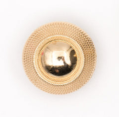 Elegante Goudkleurige Metalen Knoop - 22 mm met Textuur Knopen KNP00214