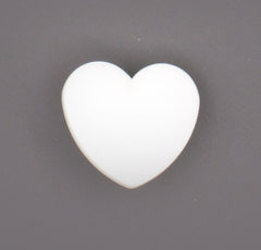 Elegante Witte Hartvormige Knoop Knopen KNP00037