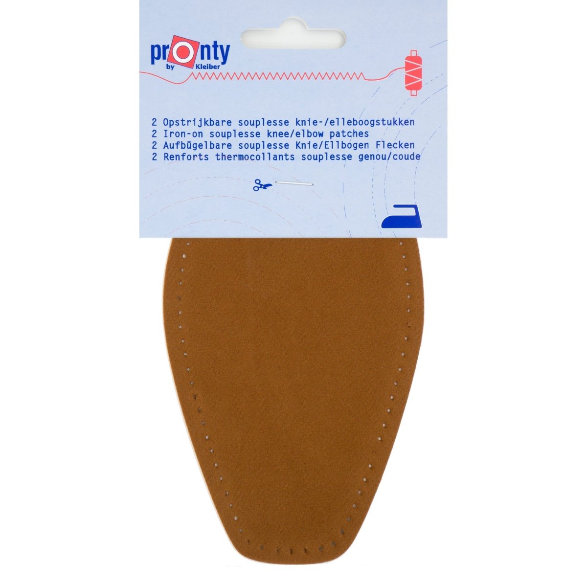 Elleboogstukken | bruin | opstrijkbaar imitatie suède Elleboogstukken ELB00002 8714772110714