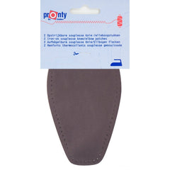 Elleboogstukken | donker grijs | opstrijkbaar imitatie suède Elleboogstukken ELB - SUEDE - 121 - DGRIJS 8714772018843