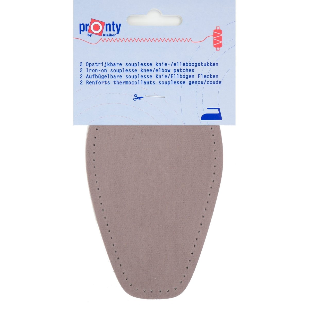 Elleboogstukken | licht grijs | opstrijkbaar souplesse Elleboogstukken ELB00006 8714772018782