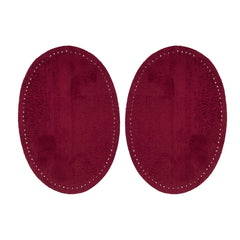Elleboogstukken ovaal | bordeaux | opstrijkbaar polyester Elleboogstukken RESTYLE015.79152 - 763 8715779362175