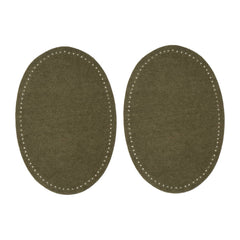 Elleboogstukken ovaal | groen | opstrijkbaar polyester Elleboogstukken RESTYLE015.79152 - 542 8715779362168