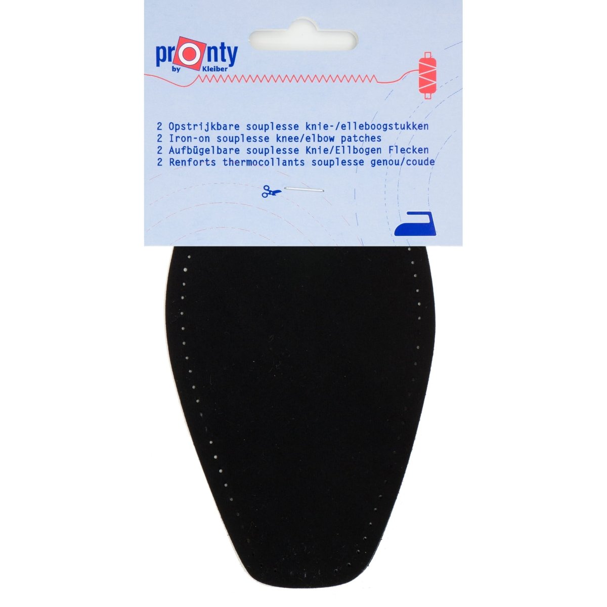 Elleboogstukken suède | zwart | opstrijkbaar imitatie suède Elleboogstukken ELLEB - SOUPLESSE - ZWART 8714772018850